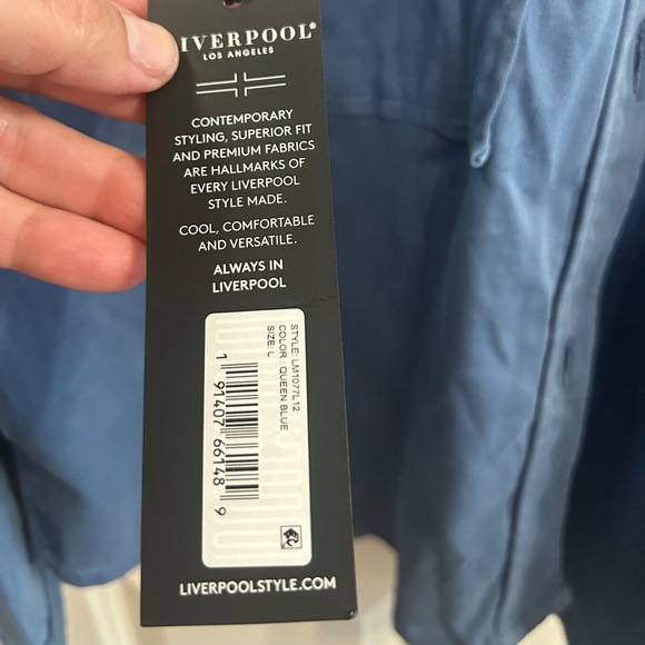 NWT Liverpool Utility Shirt Jacket size L. Like Alex Mill’s cult jacket. - Picture 10 of 11